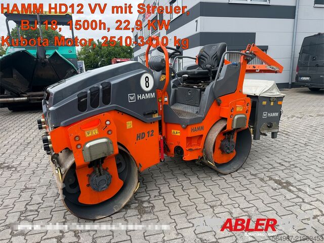Rullo tandem Hamm HD12VV Tandemwalze mit Streuer