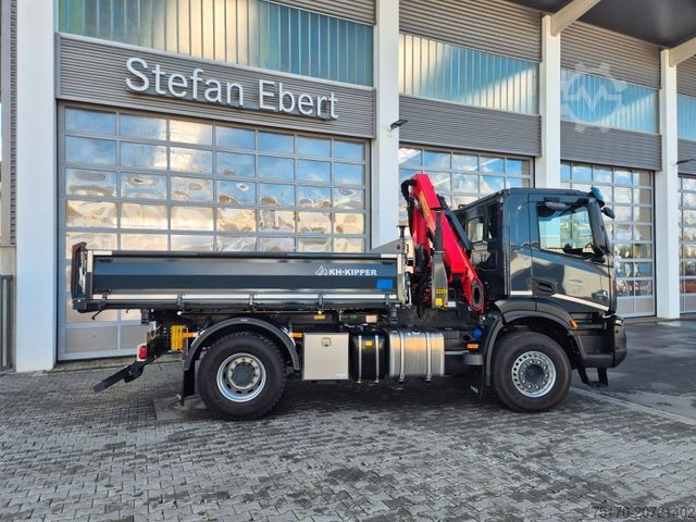 Tipper truck IVECO AD200X46/P HR OFF Palfinger PK 12.501 Funk AHK