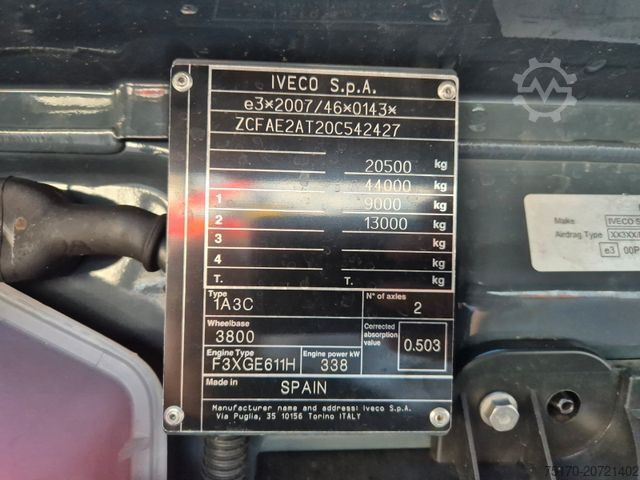 Tipper truck IVECO AD200X46/P HR OFF Palfinger PK 12.501 Funk AHK