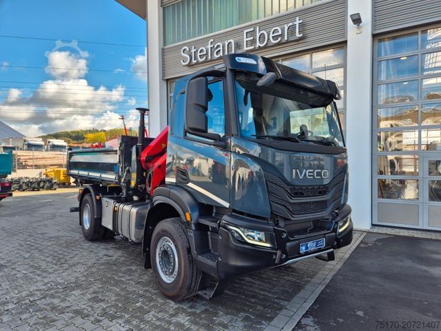 Dreiseitenkipper LKW IVECO AD200X46/P HR OFF Palfinger PK 12.501 Funk AHK