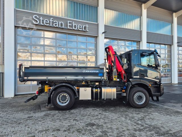 Dreiseitenkipper LKW IVECO AD200X46/P HR OFF Palfinger PK 12.501 Funk AHK