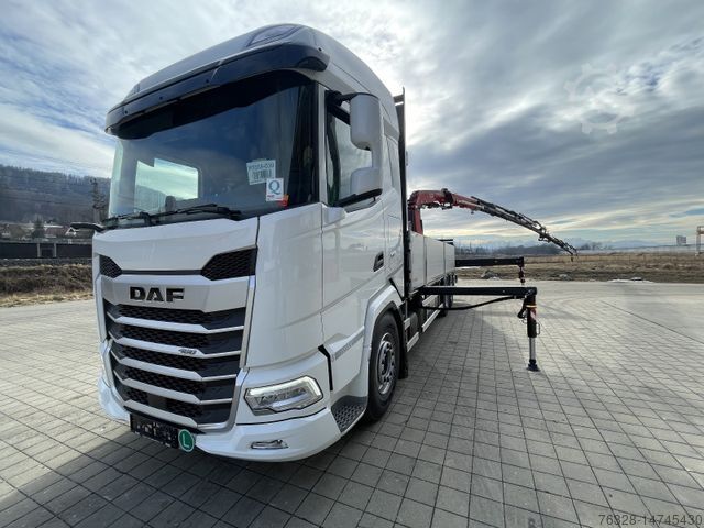 Camion a pianale DAF XF 480 FAN Kranwagen Vorlauf 2026!