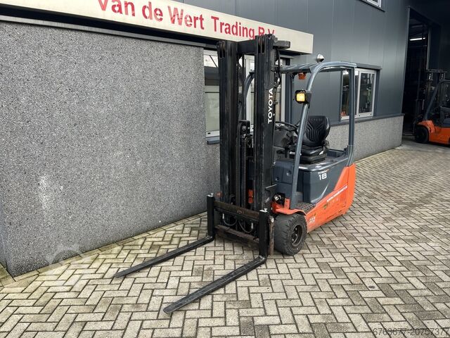 Toyota 8FBET18 Forklift Triplex 500 Freelift/Sideshift Electric 2013 TOYOTA 8 FBET 18