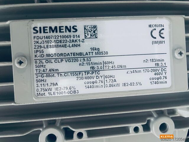 Motoriduttore Siemens Z29-LE80MH4E-L4NH(7)