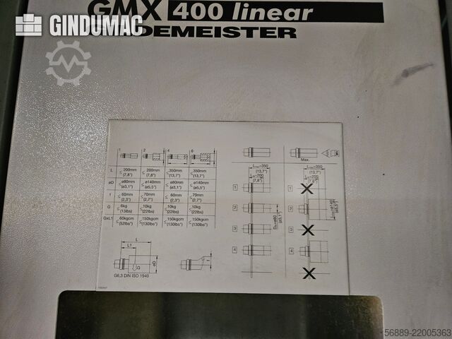 Gildemeister GMX 400 Linear Gildemeister GMX 400 Linear