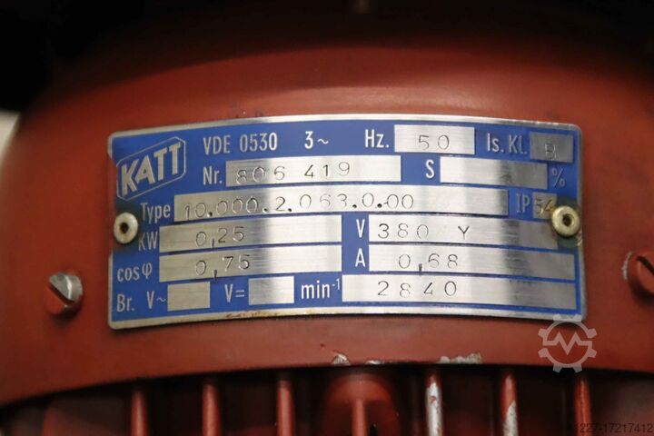 Fan blower 0.25 kw 2840 rpm Katt 806 419 Lüfterrad Ø 175