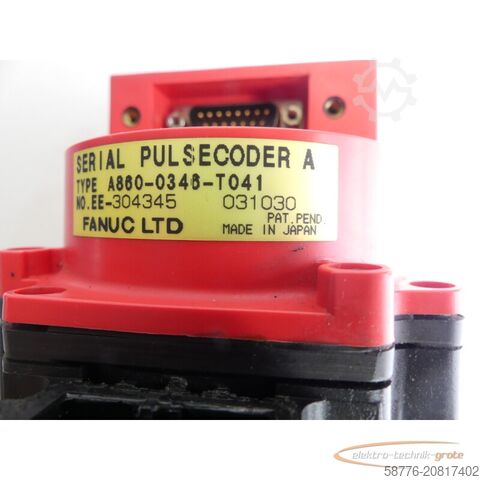 Besturingsunit Fanuc A06B-0373-B569 AC Servomotor SN: C01YF0315 mit Pulsecoder A / A860-0346-T041