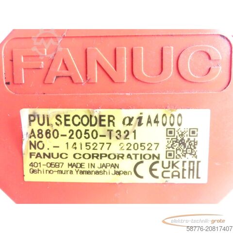 Besturingsunit Fanuc A06B-2218-B000 AC Servomotor SN: C226F1A4A mit Pulsecoder A860-2050-T321