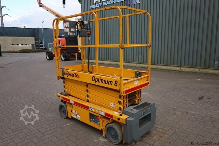 Elevador de tesoura Haulotte Optimum 8 As-Is, Electric, 7.77m Working Height, 2