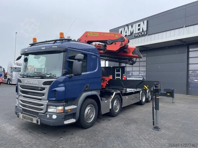Jeřábové vozidlo Scania P 410 8x2 Euro 6 Palfinger PK 53002-SH E