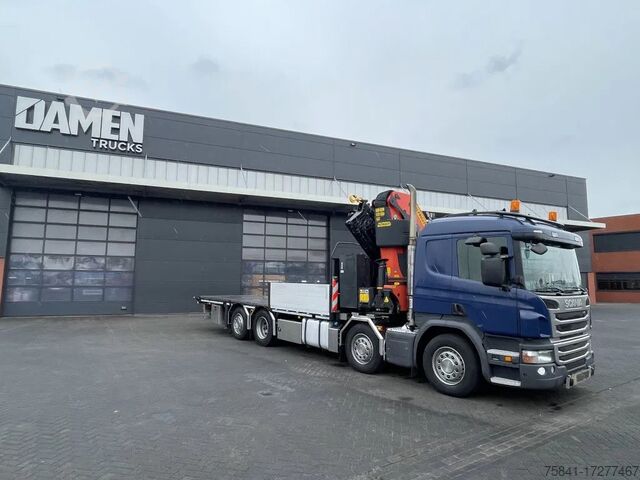 Jeřábové vozidlo Scania P 410 8x2 Euro 6 Palfinger PK 53002-SH E