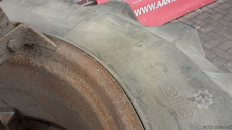 Hjul med dæk  Dubbellucht 34 inch