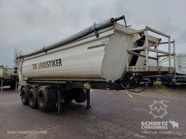 Tiptrailer Meiller Kipper Stahlrundmulde 26m³