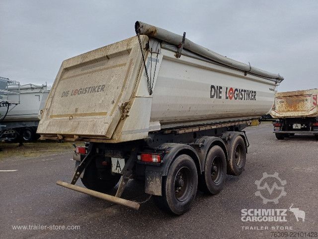 Tiptrailer Meiller Kipper Stahlrundmulde 26m³