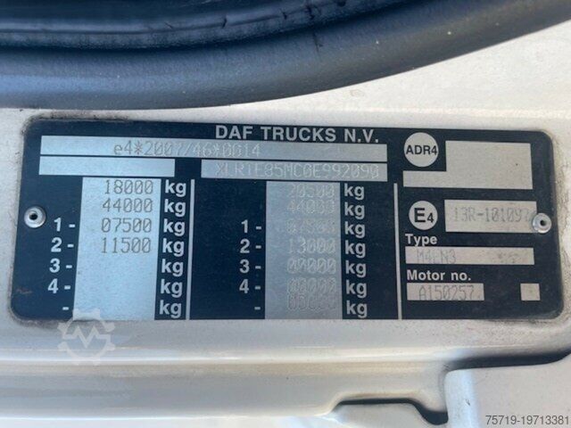 Autospecială de gunoi DAF 85.460 + Kraker Waalking Floor/Kran
