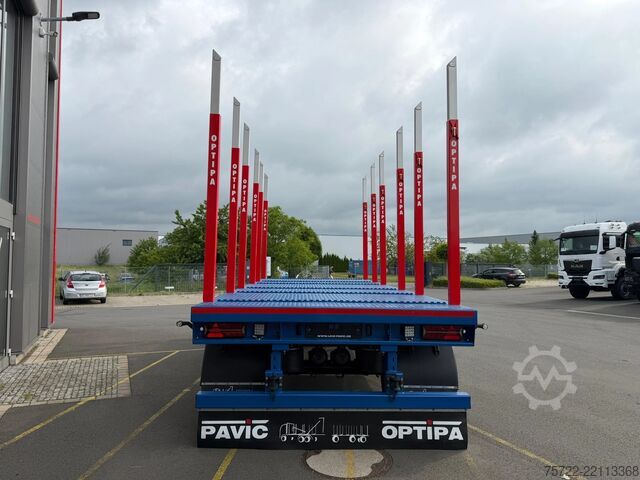Μεταφορέας ξυλείας PAVIC HPA 27 68Z / Plattform 3-Achser  Blatt-Federung...