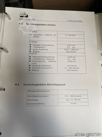 Vlakslijpmachine Ziersch & Baltrusch ZB 64