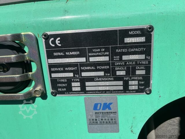 Treibgasstapler Mitsubishi FG25NT