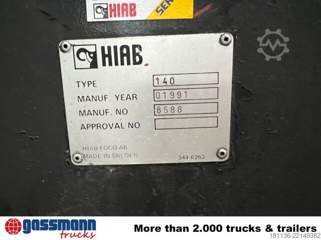Teherautóra szerelt daru HIAB 140 AWV