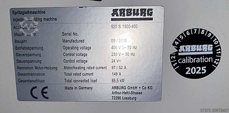 Spritzgießmaschine Arburg 520 S 1500-400