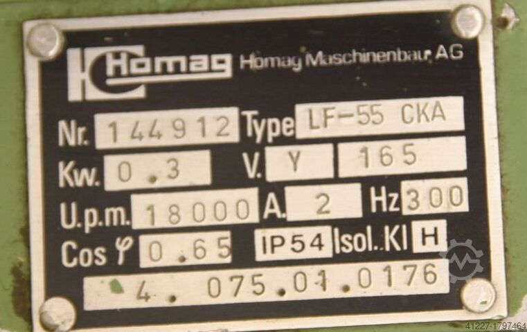 Milling motor for edge processing machines Homag LF-55 CKA