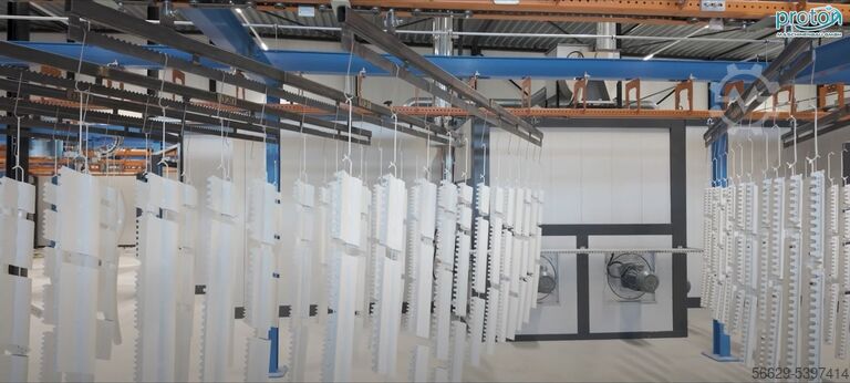 Poedercoating oven tunneloven Proton UML-LINE
