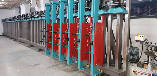 Persen voor het verlijmen van hout met randprofielen stroj&les cerknica slv 6000 x 1200 x160