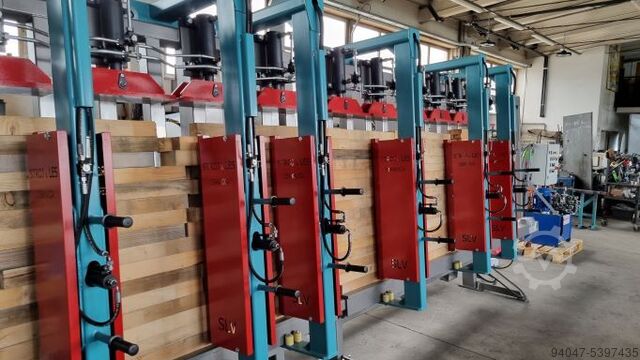 Persen voor het verlijmen van hout met randprofielen stroj&les cerknica slv 6000 x 1200 x160