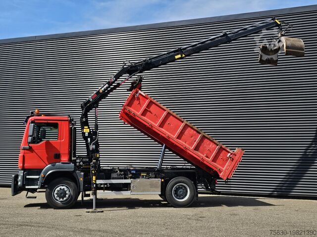 Darus billenőplatós teherautó MAN TGM 18.250 / 4X4 / EEV / HIAB CRANE + TIPPER / ...