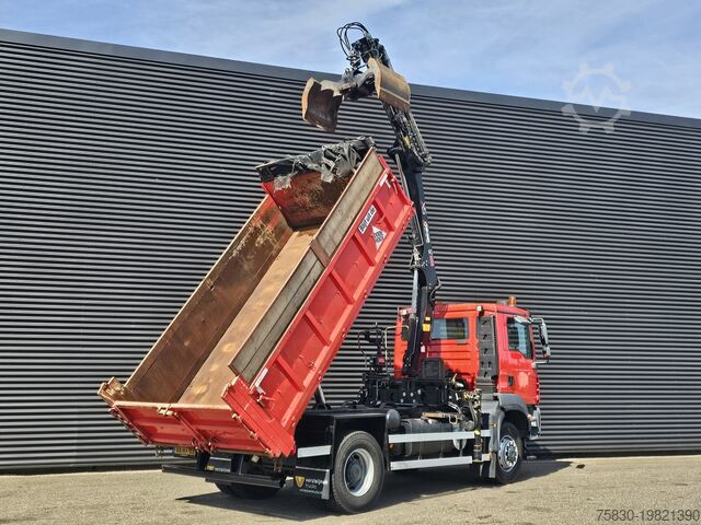 Darus billenőplatós teherautó MAN TGM 18.250 / 4X4 / EEV / HIAB CRANE + TIPPER / ...