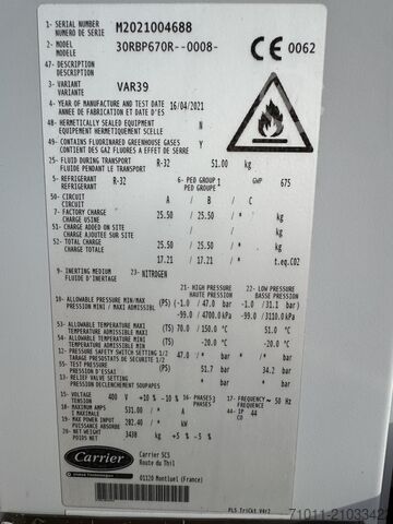  Carrier 30RBP670R