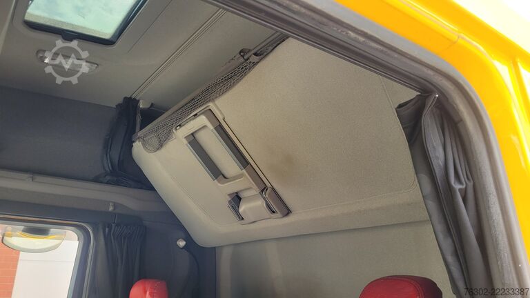 Kamion sa ravnom platformom i ceradom SCANIA R 450 Topline 6x2 Lift&Lenkachse LBW Alu