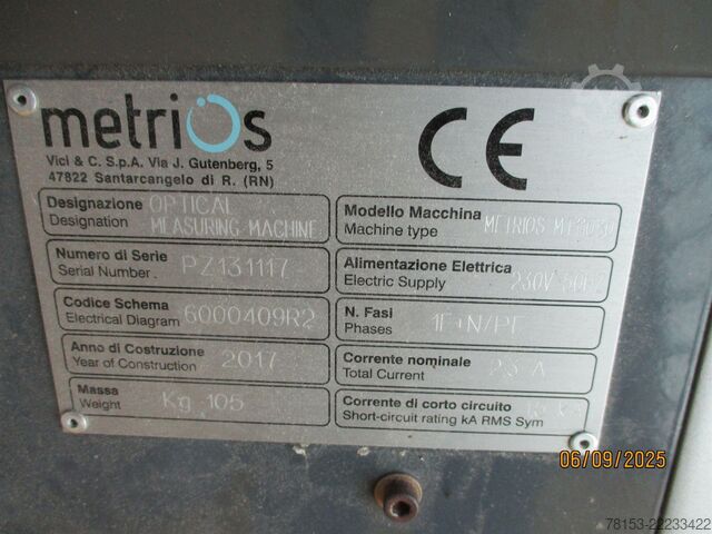 Machine de mesure optique Metrios MT11080