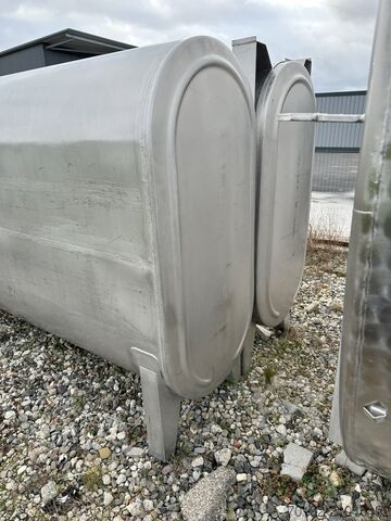 Réservoir de stockage ovale de 2 500 litres en inox V2A H. BAUER Maschinen- und Apparatebau 9669
