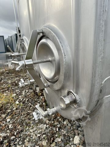 Réservoir de stockage ovale de 2 500 litres en inox V2A H. BAUER Maschinen- und Apparatebau 9669