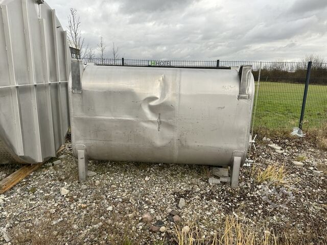 Réservoir de stockage ovale de 2 500 litres en inox V2A H. BAUER Maschinen- und Apparatebau 9669