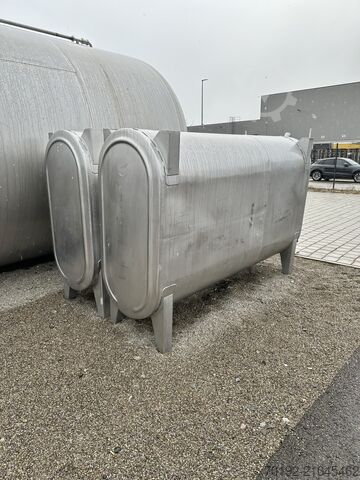 Réservoir de stockage ovale de 2500 litres en acier inoxydable V2A  9660