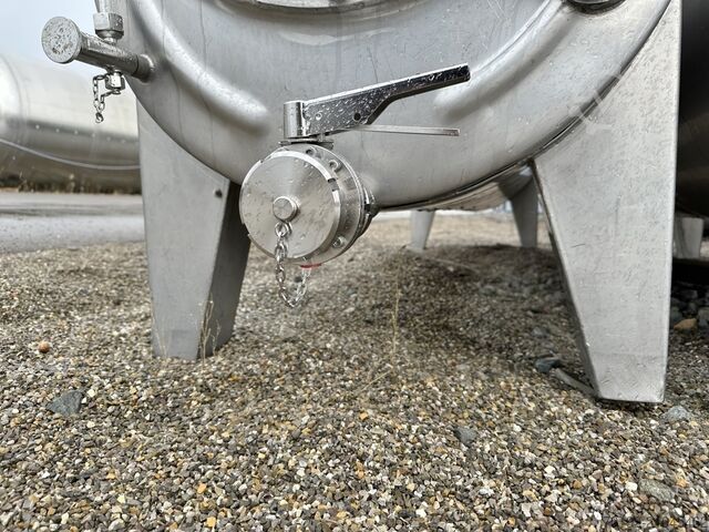 Réservoir de stockage ovale de 2500 litres en acier inoxydable V2A  9660