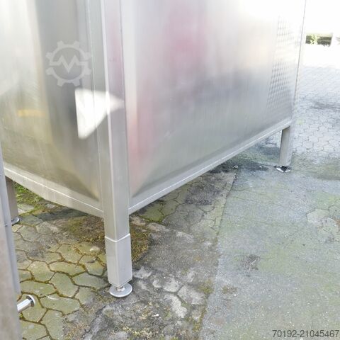 Réservoir rectangulaire de 7400 litres en acier inoxydable V2A Rieger 9659