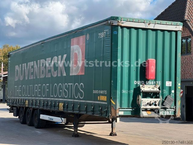 Open oplegger met zeil KRONE SD Pritsche + Plane Edscha-Verdeck