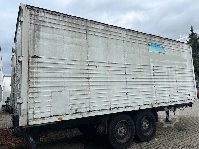 Koffer aanhanger MÜLLER-MITTELTAL EAL-TA-F 8,6tonner 5,8 Nutzlast 2 ACHSER TANDEM