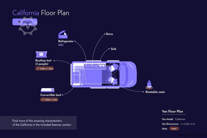 τροχόσπιτο αυτοκινούμενο Volkswagen California Ocean | 2022 | EURO 6 | Venditore professionale