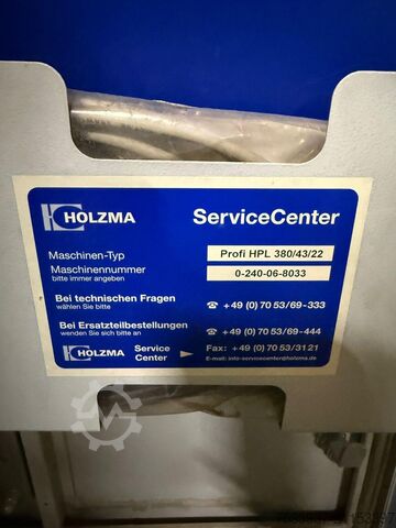 πριονοκορδέλα πλακών Holzma HPL 380/43/22 Profiline