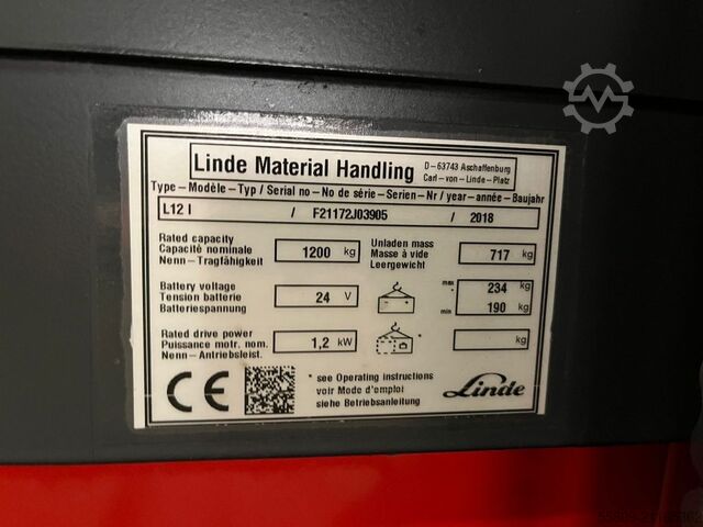 High Lift stacker Linde L12 // 3166h Betriebsstunden