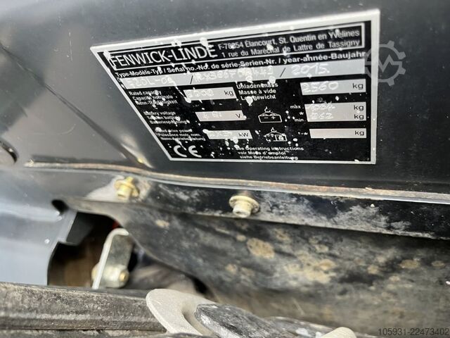 Chariot élévateur électrique à 3 roues Linde E20L-02