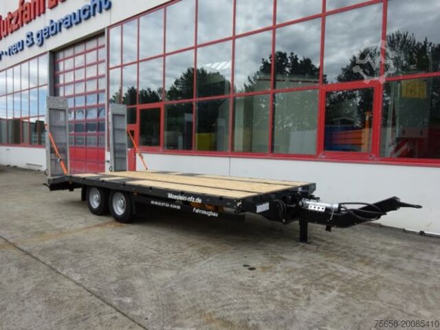 Remorcă cu platformă joasă Möslein TTT 11- 6,28P Neuer Tandemtieflader