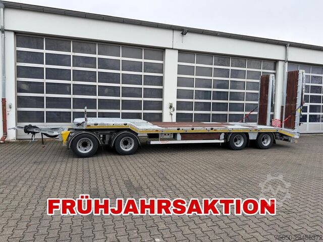 Tieflader Anhänger Möslein T 4 VB H2  neuer 4 Achs Tieflader hydraulischen Rampen