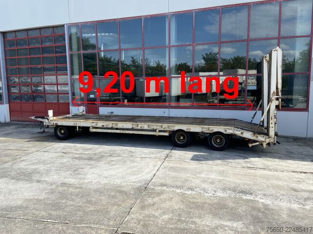 Dieplader oplegger Müller-Mitteltal PT 30  3 Achs Tieflader 9,20 m Ladefläche