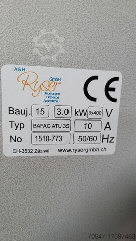 Toppmonterad tork med materialtransportör Ryser GmbH BAFAG ATU 35