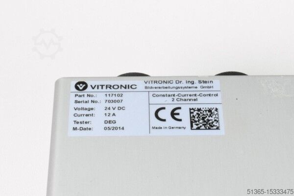Constante stroomregeling 2-kanaals Vitronic 117102